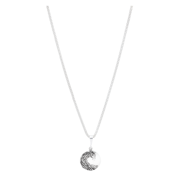 Sterling Silver Charm on a bubble chain Necklace