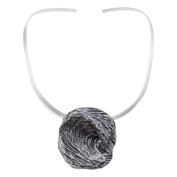 Waimea Solid Sterling Silver with Patina Pendant